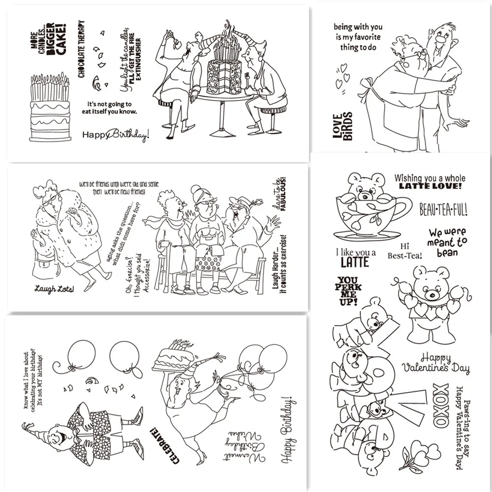 

Transparent silicone Stamp for DIY Scrapbooking/Photo Album Decorative Card Making Clear Stamps Supplies