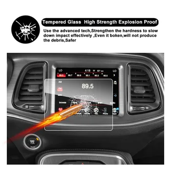 

RUIYA screen protector for Dodge Challenger SRT 392 Hellcat Uconnect 8.4inch car gps navigation display screen,9H tempered glass