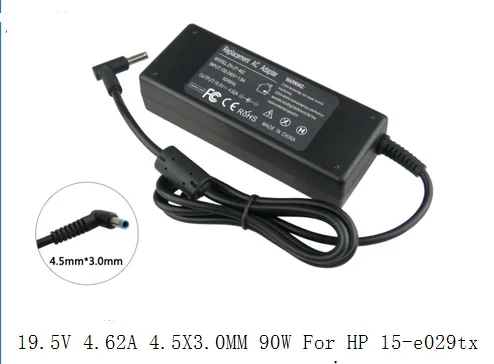 online 19.5 V 4.62A 4.5X3.0 MM 90 W Para HP Envy 17 Pavilion Notebook PC 15 e029tx Laptop Bateria de Alimentação do carregador do Adaptador