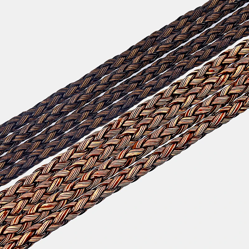 

5meter 5mm/6mm Fashion Braided Weaved PU Round Leather Cord For Necklace Bracelet&Bangle Jewelry Making Rope