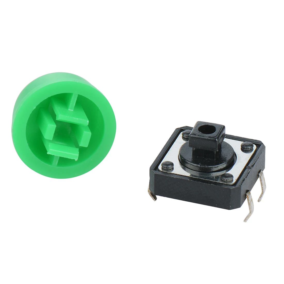 

20PCS Plastic Smart Electronics Tactile Switch PCB Tact Push Button Momentary Switch 4 Pins+Button Cap 12*12*7.3mm