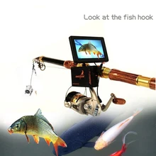 PDDHKK 4,3 дюймовый дисплей 30 М Подводная Удочка 8MP водонепроницаемая рыболовная видеокамера с 360 см карбоновая удочка 4500 мАч батарея