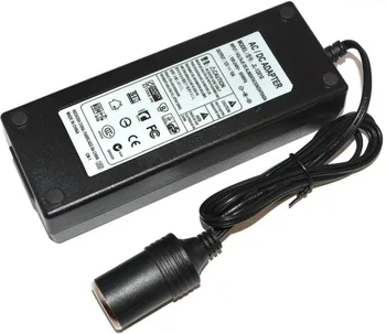 

100PCS High-quality AC 100-240V DC 12V 10A Cigarette Lighter Switching Power Converter Adapter Supply Free Shipping