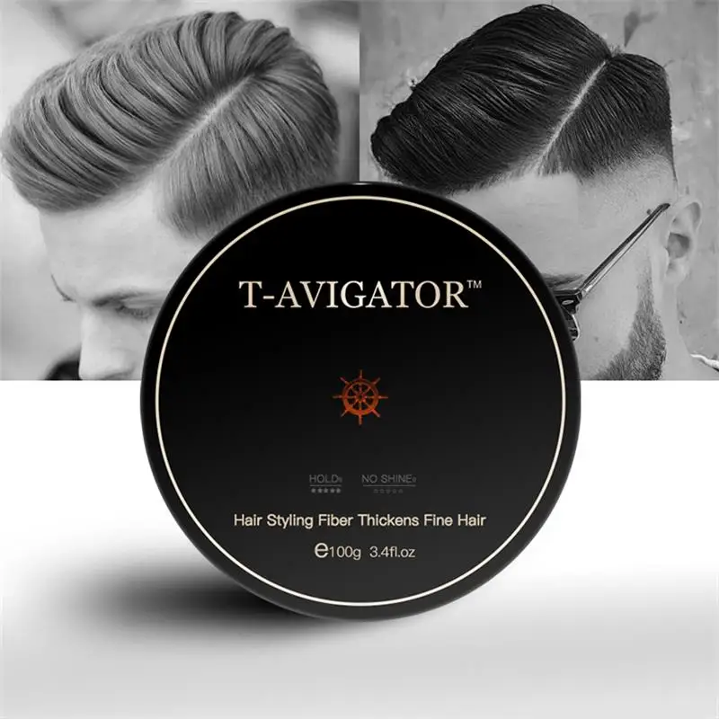 

100g Professional Hair Wax Pomade Long-lasting Fluffy Hair Pomade Wax Mud Men Cream Salon Styling Gel Tool Transparent