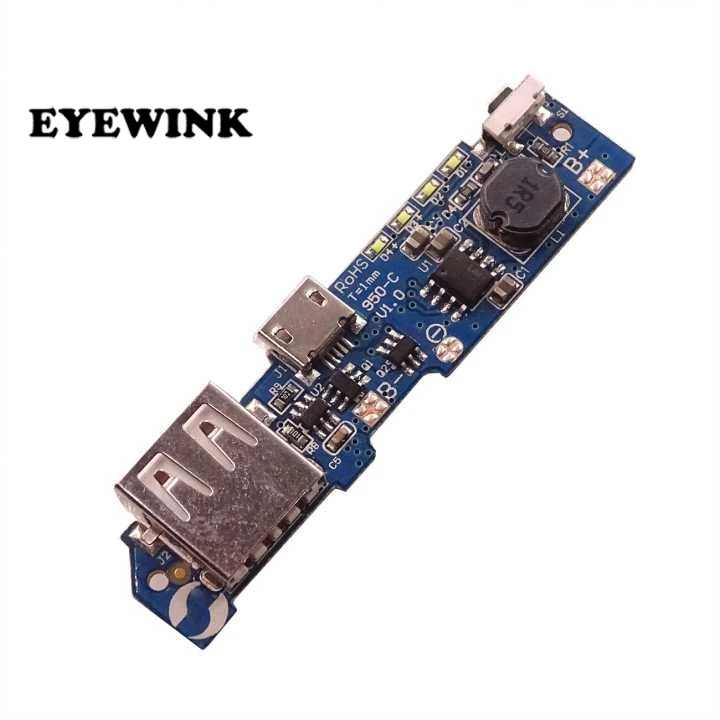 5V 2.1A зарядное устройство модуль зарядки плата PCB Повышающий Модуль питания DIY 18650 батарея