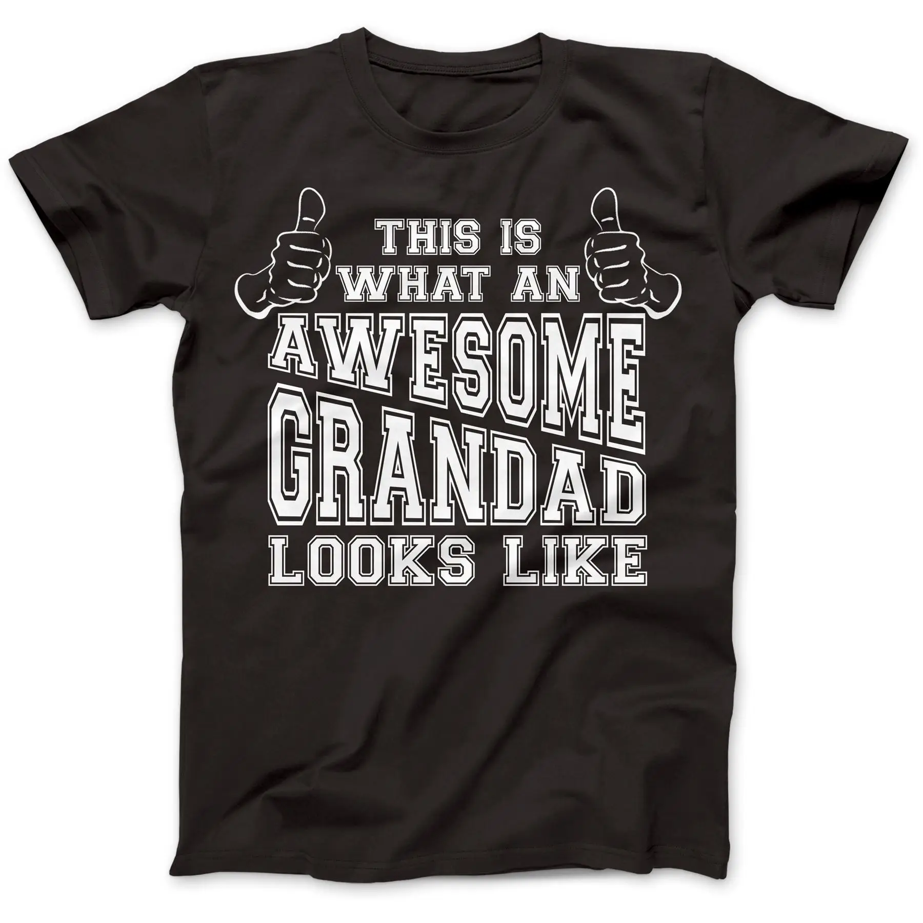 

T Shirt On Men'S Short Grandad Awesome Grandpa Premium Cotton Grandma Funny O-Neck Best Friend Shirts