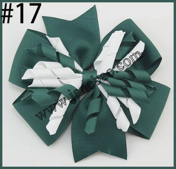 

free shipping 120pcs 4inch pinwheel girls hair bow with corker tassels School Hair Pinwheel Bow Clasps