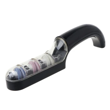 

Mini Portable Kitchen Knife Sharpener Three Stages Sharpening Stone Grinder for Home Kitchen Sharpening Tools Supplies