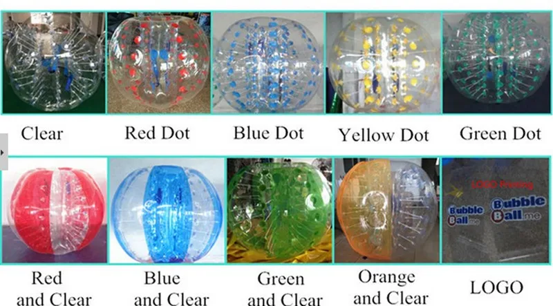 1,5 м ПВХ надувной пузырь футбол пузырь Зорб мяч loopy шар бампер надувной шар для людей костюм - Цвет: J other color requie