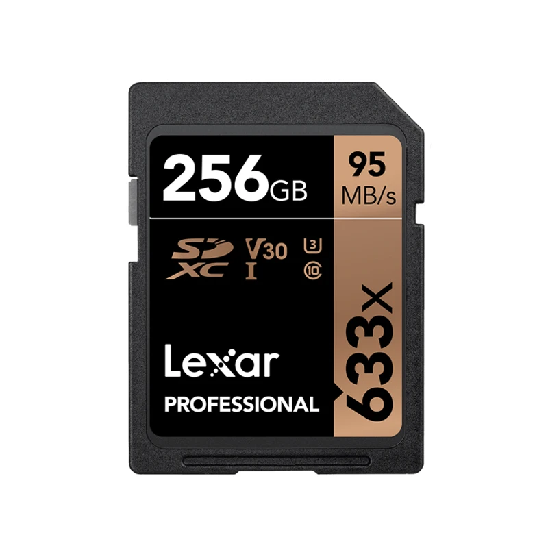 Оригинальная Lexar 633x sd-карта 16 ГБ 32 ГБ 64 Гб класс 10 SD SDHC SDXC карта памяти 128 ГБ 256 ГБ 512 ГБ для цифровых зеркальных камер/HD Камер - Емкость: 256GB