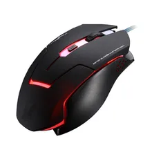 LED Backlight Wired Gaming Mouse 3 Levels DPI Adjustable USB Optical Mouse Backlit Computer Mouse 6 Buttons PC Mice for Laptop