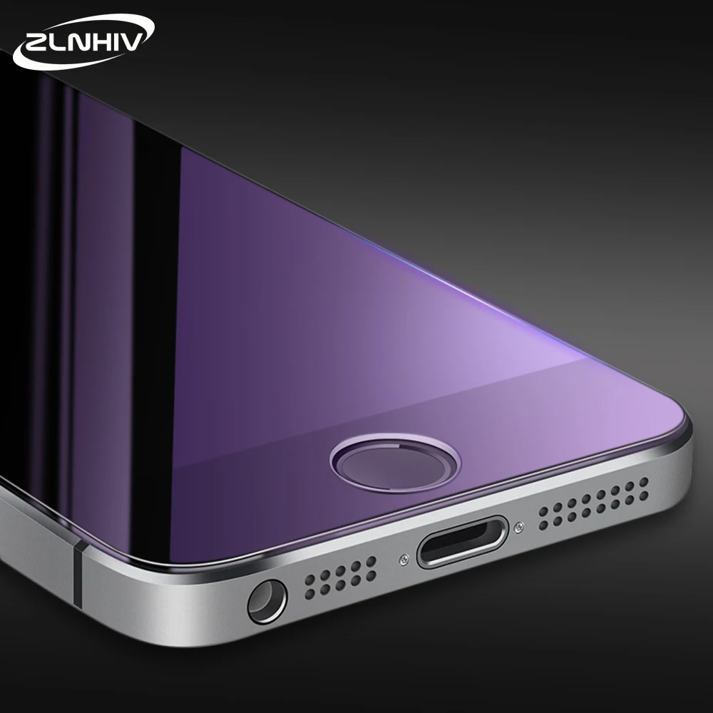 Закаленное стекло zlnвич с защитой от синего света для iphone 6 6S 5 5S SE 5C X XR XS MAX 7 8 plus S