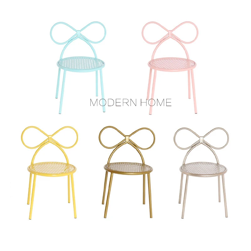 Минималистический современный дизайн, милый обеденный стул для детей, классический дизайн, популярный Лофт, Металлический Стальной детский стул для обучения, 1 шт