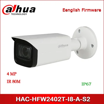 

Dahua HAC-HFW2402T-I8-A-S2 4MP Starlight+ HDCVI IR Bullet Camera CCTV Camera Audio in interface, built-in mic