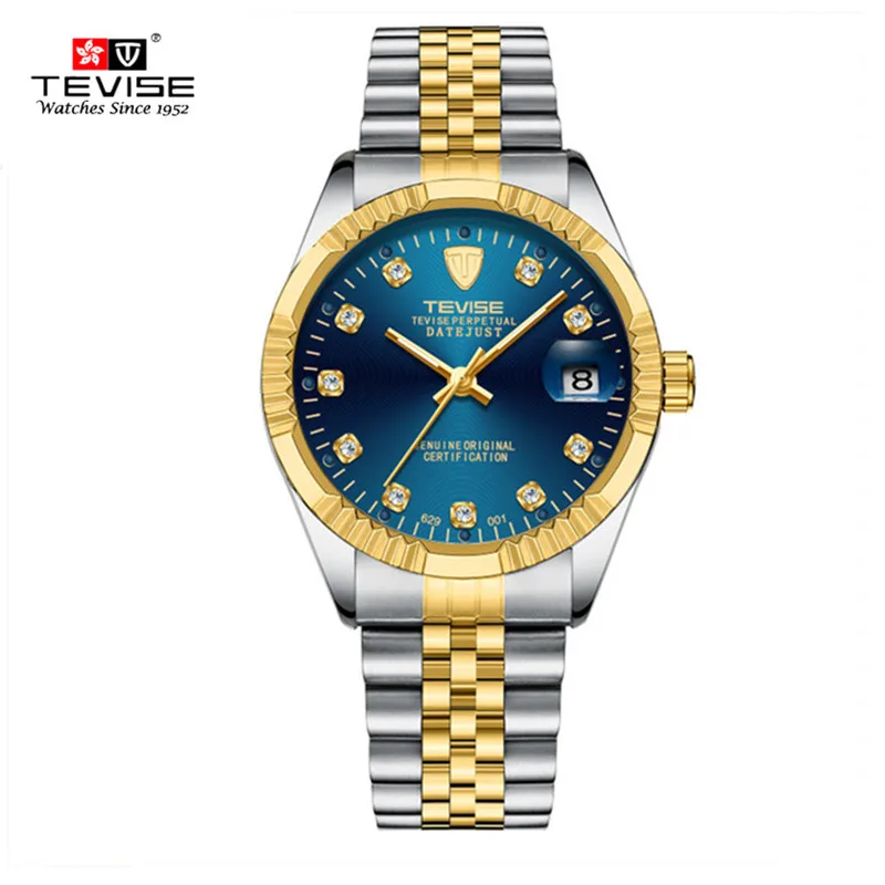 

TEVISE Waterproof Semi-automatic Mechanical Watch Men Brand Watch Fashion Luxury Wristwatch Luminous Sport Casual Watches