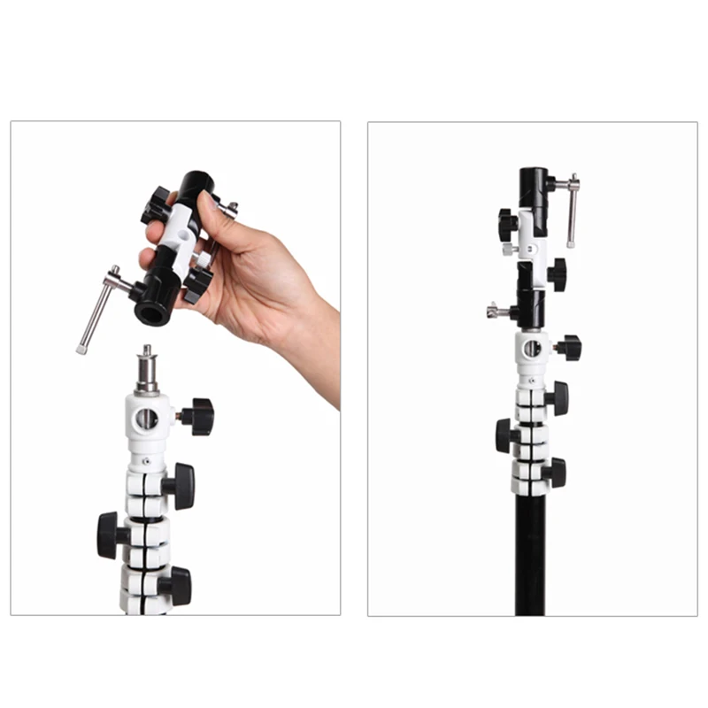 Murah 3 Bagian U Tipe Putaran Blitz Braket untuk Umbrella Penahan Ringan Penyangga Dapat Disesuaikan Gdeals