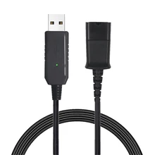 Гарнитура колл-центра быстроразъемный кабель QD для usb-адаптера, совместимый с гарнитурами Plantronics и VoiceJoy