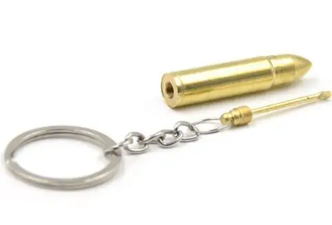 Details about   Bullet Keychain Key ring Hidden Compartment Spoon Scoop Secret Storage SY 