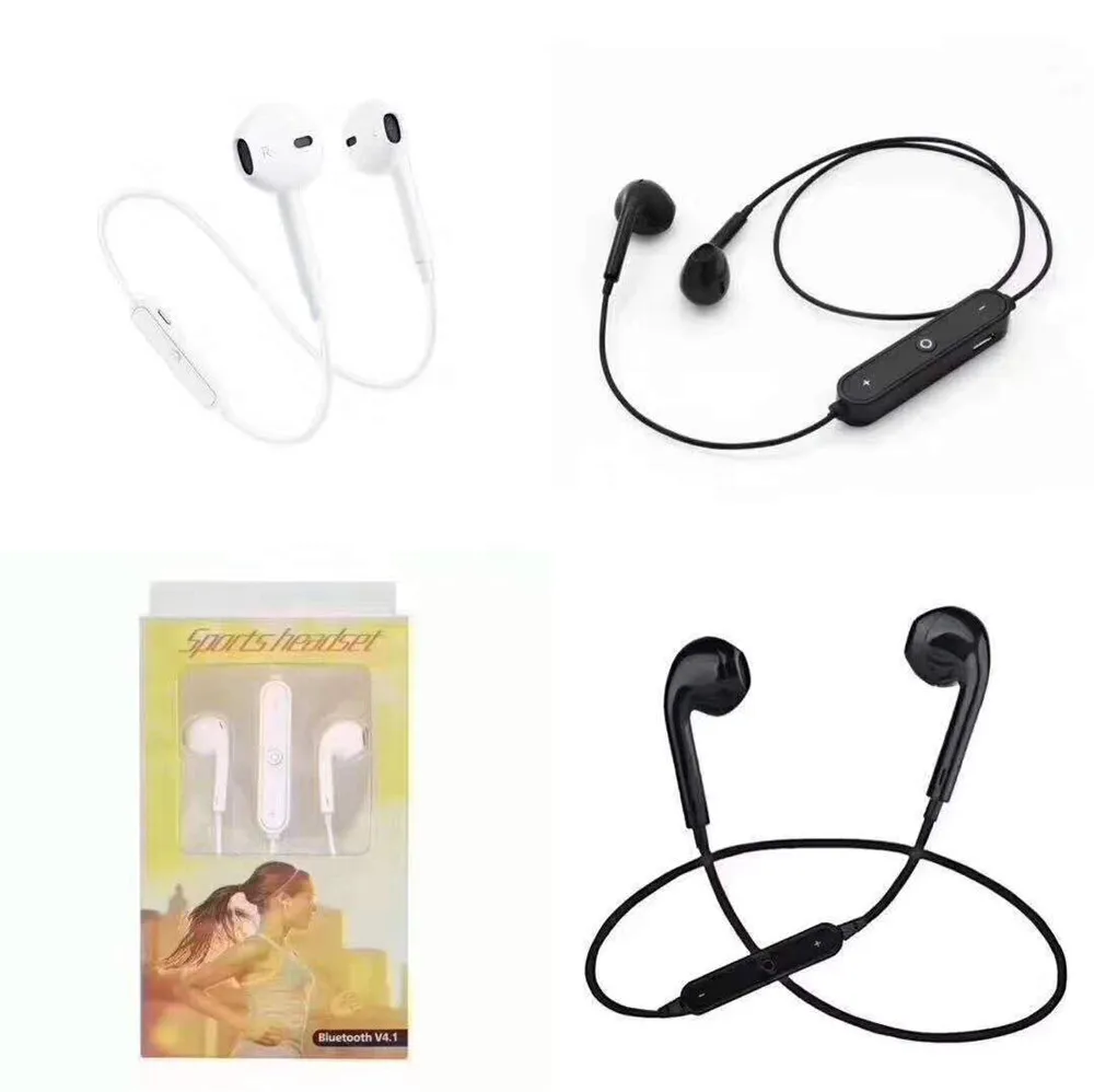 

S6 bluetooth headset Sport Wireless Headphone Bluetooth Earphone Headphone For Phone with Mic Earphone
