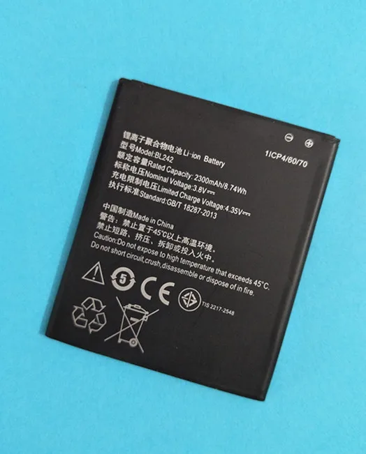 AZK 100% новый BL242 аккумулятор для Lenovo Lemeng A6000 K3 K30-T 2300mAH батарея замены телефона |