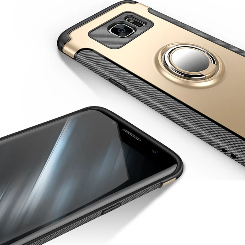 Роскошный металлический магнитный чехол из поликарбоната и ТПУ для Samsung Galaxy S7 Edge s