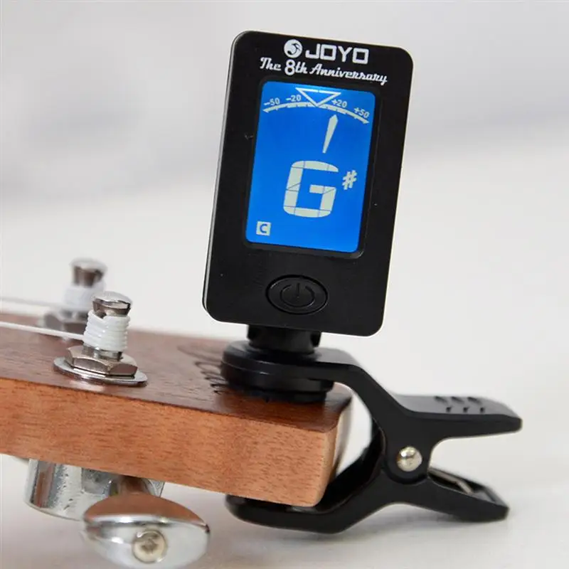 

Chromatic Clip-On Digital Guitar Tuner 360 Degree Rotatable Electronic Clip Tuner Machines for Violin Bass Guitar Ukulele Banjo