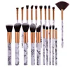 10pcsPromotions marbling texture brushes face foundation powder eyeshadow kabuki eye blending cosmetic marble makeup brush tool ► Photo 1/6
