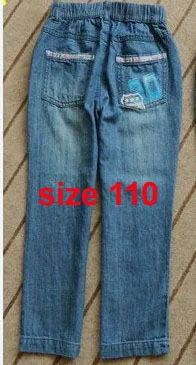 ; Розничная ; детские джинсы; длинные штаны; детские джинсовые брюки; 1 шт - Цвет: blue size 110