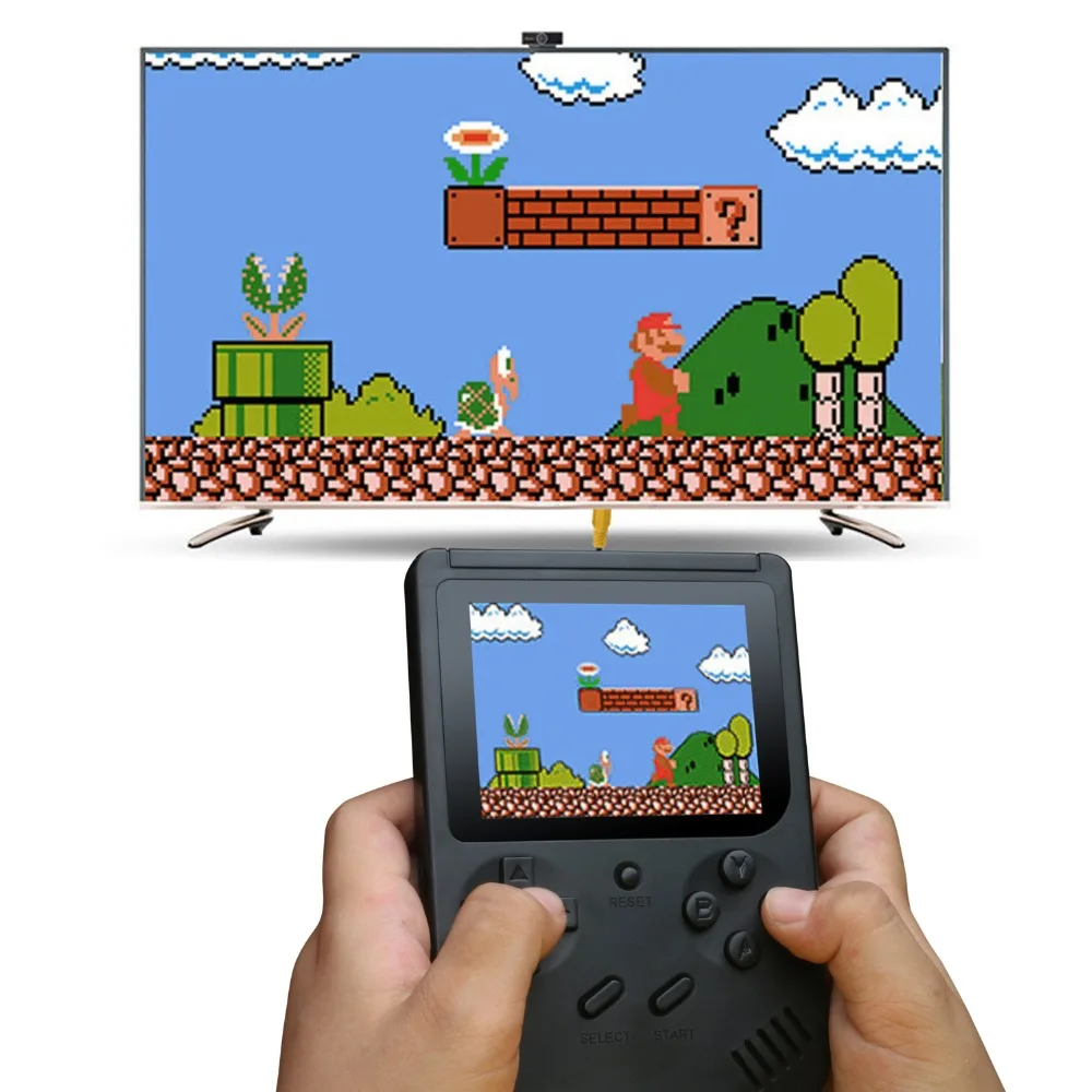 

Retro Portable Mini Handheld Game Console 8-Bit 3.0 Inch Color LCD Kids Color Game Player Built-in 300 games for Best Gift