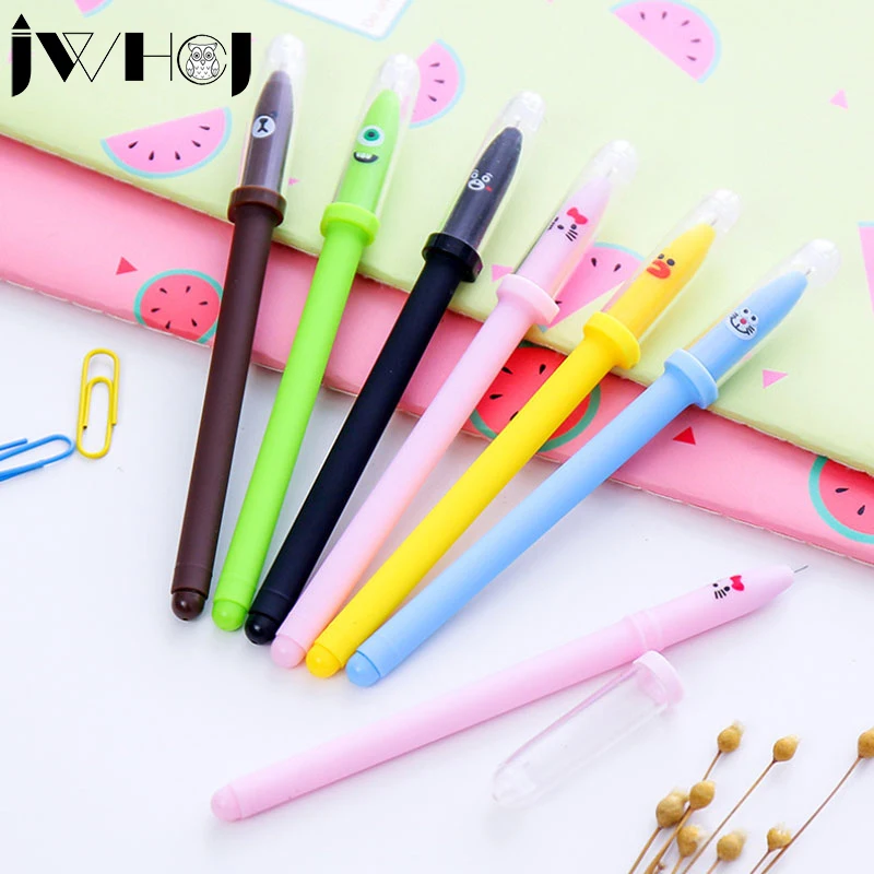 6 шт./партия милые Мультяшные животные гелевая ручка материал escolar kawaii Канцтовары