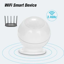 WiFi PIR датчик движения детектор домашней сигнализации с магнитный держатель супер компактные, белые