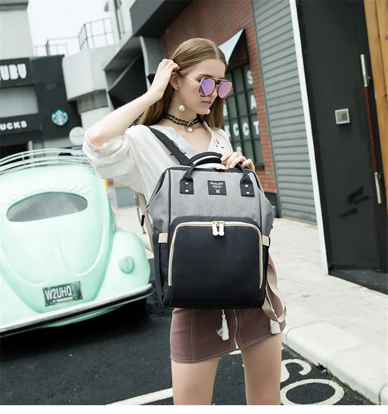 20L Capacity Oxford Korean Style Out Travel Storage Bags Plain Soft Handle Patchwork Hit Color Backpack Free Shipping Hot!25