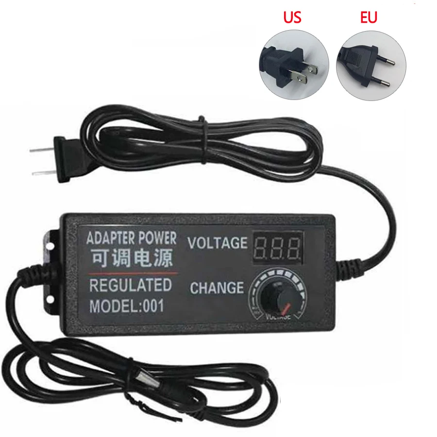 

Adjustable AC To DC 3V 9V 12V 24V Universal Power Adapter Supply Display Screen Charger Power Adatper 220V To 3 9 12 24 V Volt
