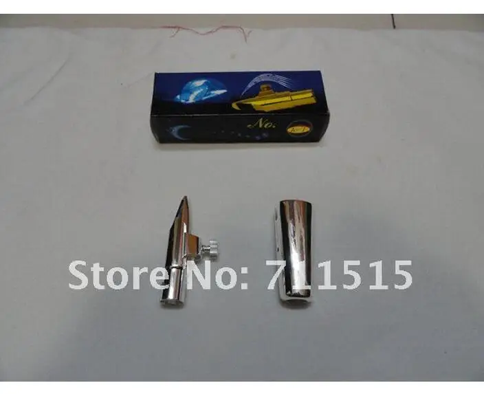 

Metal Jazz Tenor Saxophone Mouthpiece Silver Size 5-9 Silvering Plated Drop B Tenor Saxophone Mouthpiece