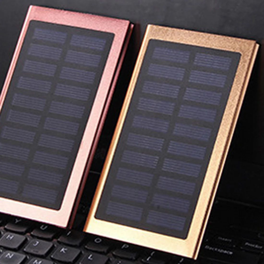 Внешний аккумулятор на солнечной батарее, 20000 мА/ч, двойной USB выход, ультра-тонкий внешний аккумулятор на солнечной батарее, внешний полимерный аккумулятор, внешний светильник, внешний аккумулятор
