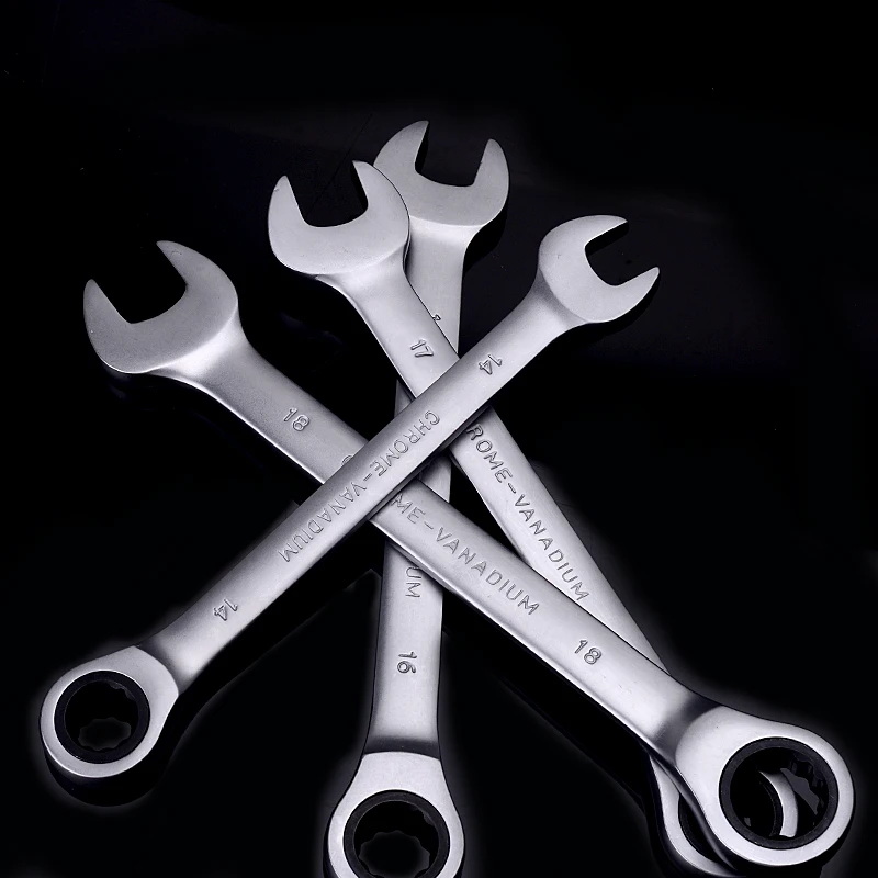 8-24mm 14 piezas Llave de trinquete herramientas para herramientas de reparación de automóviles Llave de trinquete llave de engranaje torque Llave de trinquete