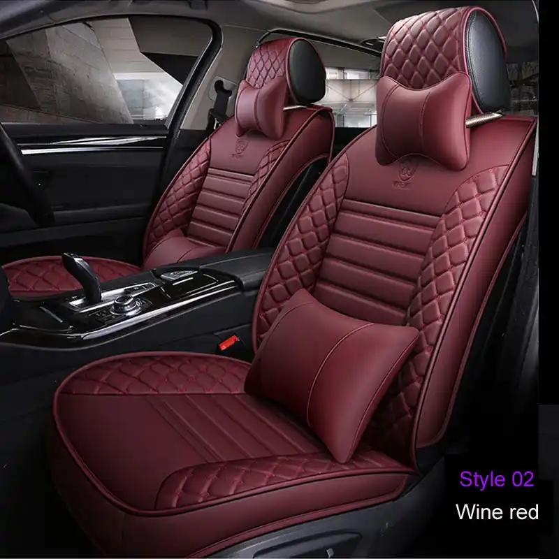 1set Luxury Pu Leather Car Seat Covers For Toyota Corolla Camry 2019 Rav4 Auris Prius Yalis Avensis Suv Auto Interior Accessorie