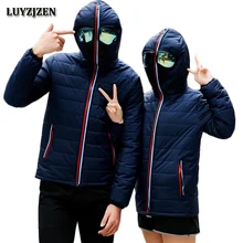 Новое поступление зимняя куртка мужская с glassure теплая ветрозащитная стеганая парка байкерские куртки Стеганое пальто с капюшоном брендовая одежда 10