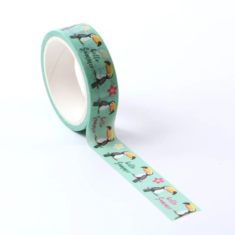 

1X Beneficial insect cute woodpecker animal washi tape animals Decorative Washi Tape DIY Scrapbooking Masking Tape School Office