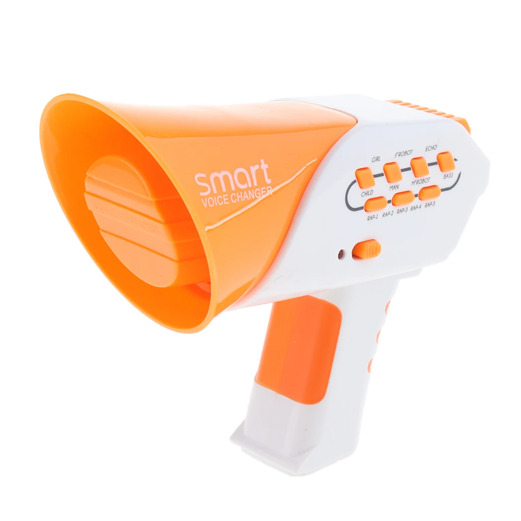 Mini Orange Voice Changer Toy with 7 Different Voice Modes and 5 DIY Music Modes, Kids Halloween Party Supplies