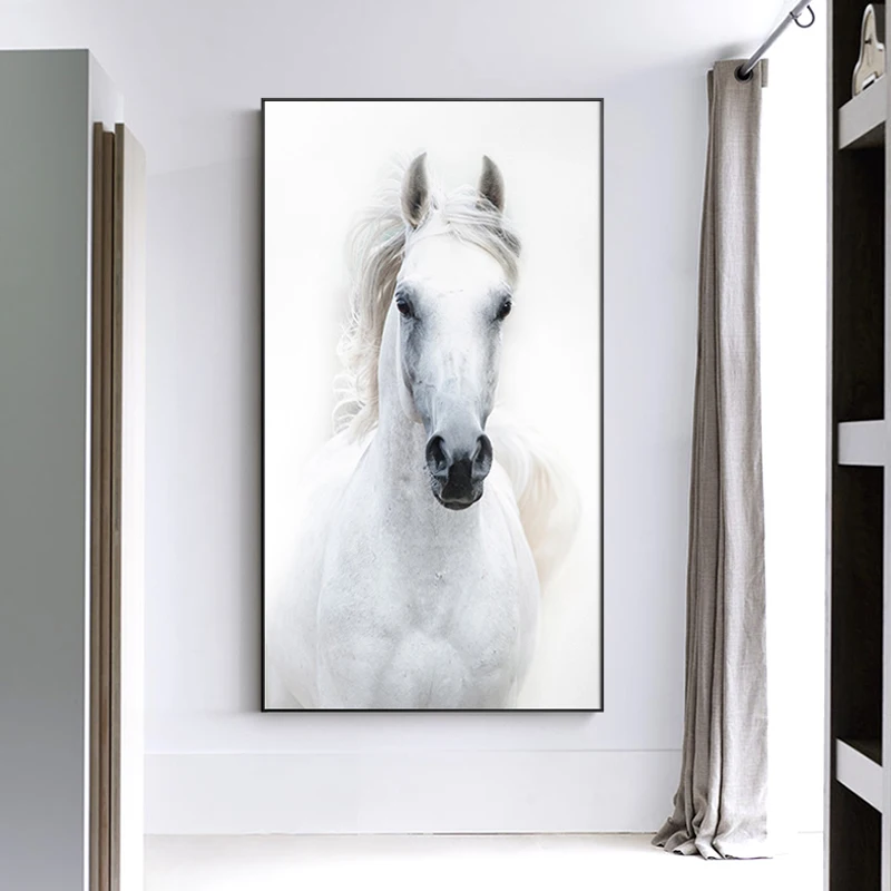 

Canvas Painting Wall Art HD Print Pictures Home Decor Horse Animal Nordic Modern Style Poster Minimalist For Living Room Modular