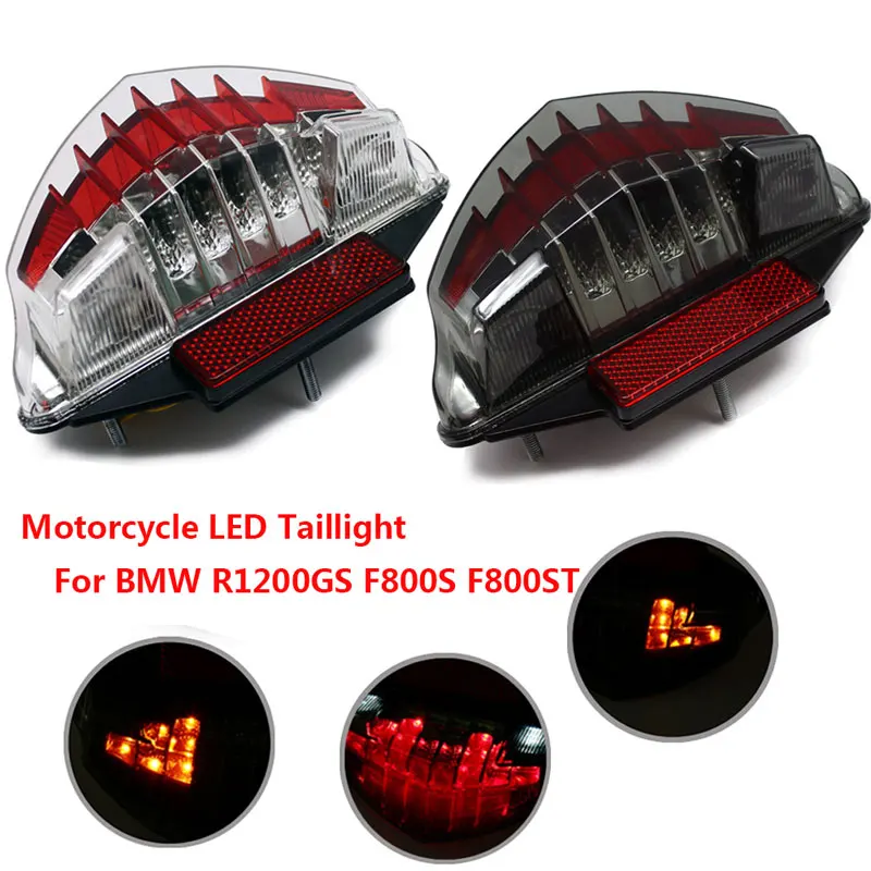 Nuoxintr Motorcycle LED Integrated Tail Light Turn Signals For BMW F800S F800GT K71 09-12 F800R K73 09-14 R1200GS K25 ADV K255