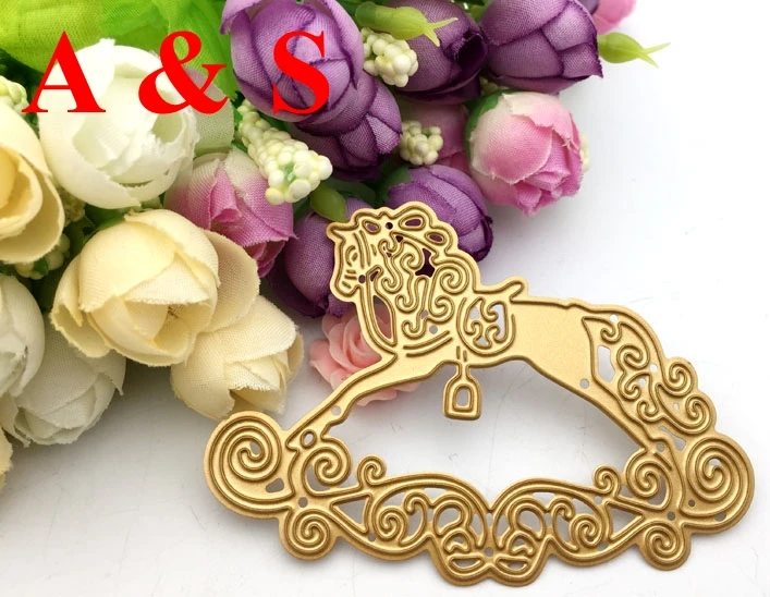  Q55 METAL CUTTING DIES Horse Scrapbook card frame album paper craft wedding invitation embossing st - 32829236577
