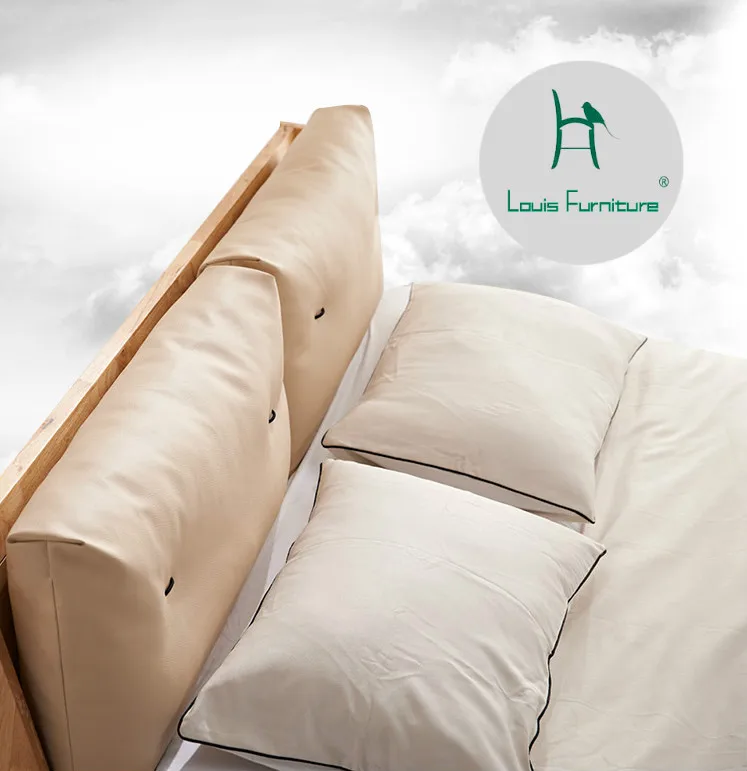 

Louis Fashion Furniture Accessories Bedside Backrest Down Sponge Core Double Person Big Pillow