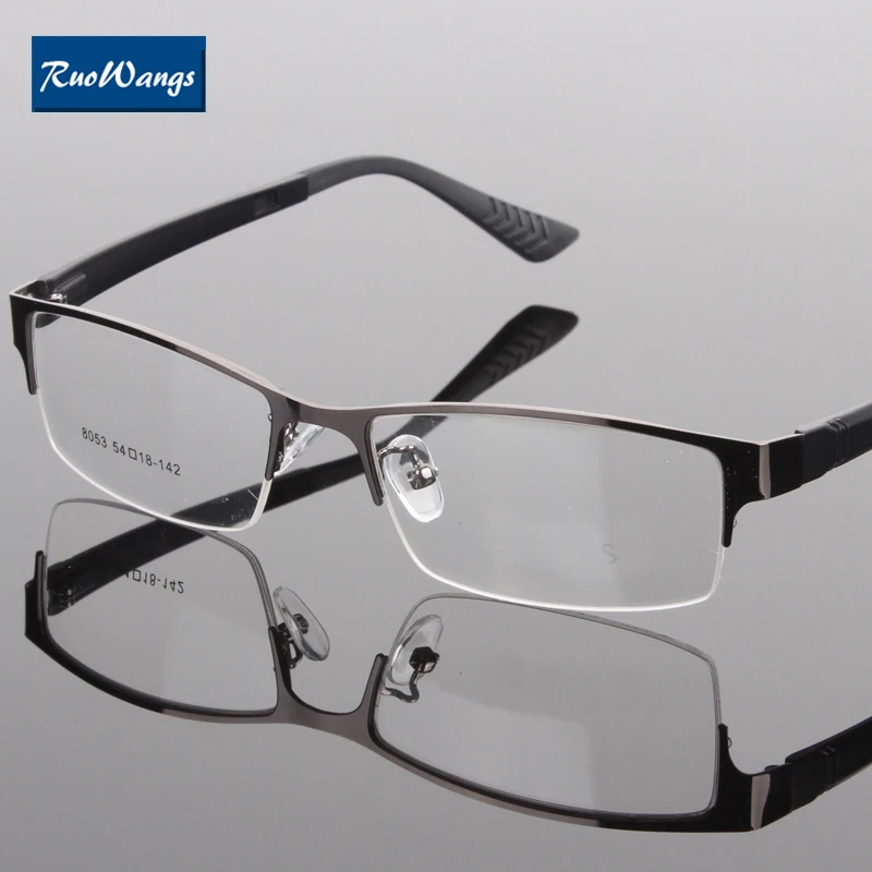 RuoWangs оправа для очков оправы для очков мужские модные очки Оптические мужские оправа для очков de grau очки