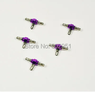 

Metal vapor tee part for RC gas aircraft