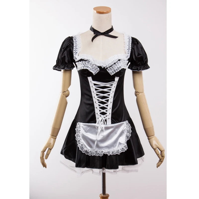 Seseria S 6xl Plus Size Sexy Womens French Maid Costume Women Exotic Servant Maid Dress In Sexy 