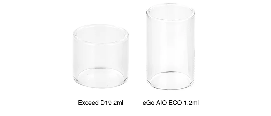 Pyrex Glass Tube for Exceed D19/eGo AIO ECO