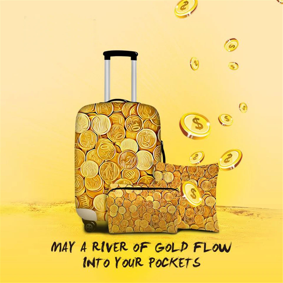 ELVISWORDS Модный водонепроницаемый чехол для чемодана с изображением оленя, Чехол для багажа Kawaii, эластичная Защитная дорожная сумка