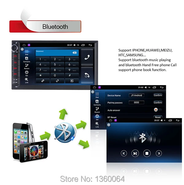 Sale Quad Core Double 2 Din Android 6.0.1 Lollipop 7" Universal Car Radio Head Unit 1024*600 HD Car GPS Navigation+gift camera 10